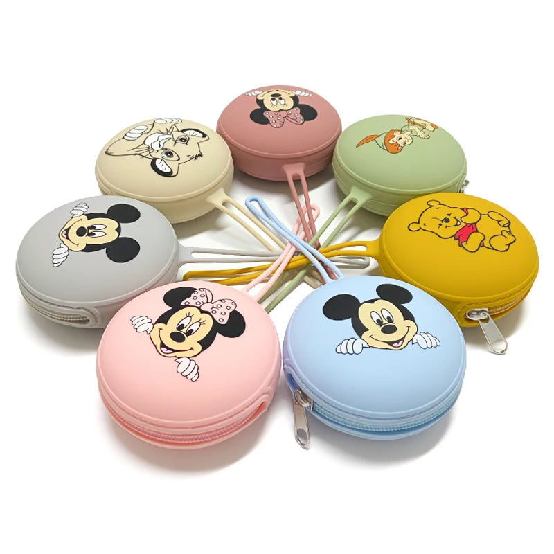 Cartoon Silicone Nipple Storage Bag  Kids Pacifier Holder Portable Silicone  Food-Grade Pendant DIY Accessories Baby Toy Gift