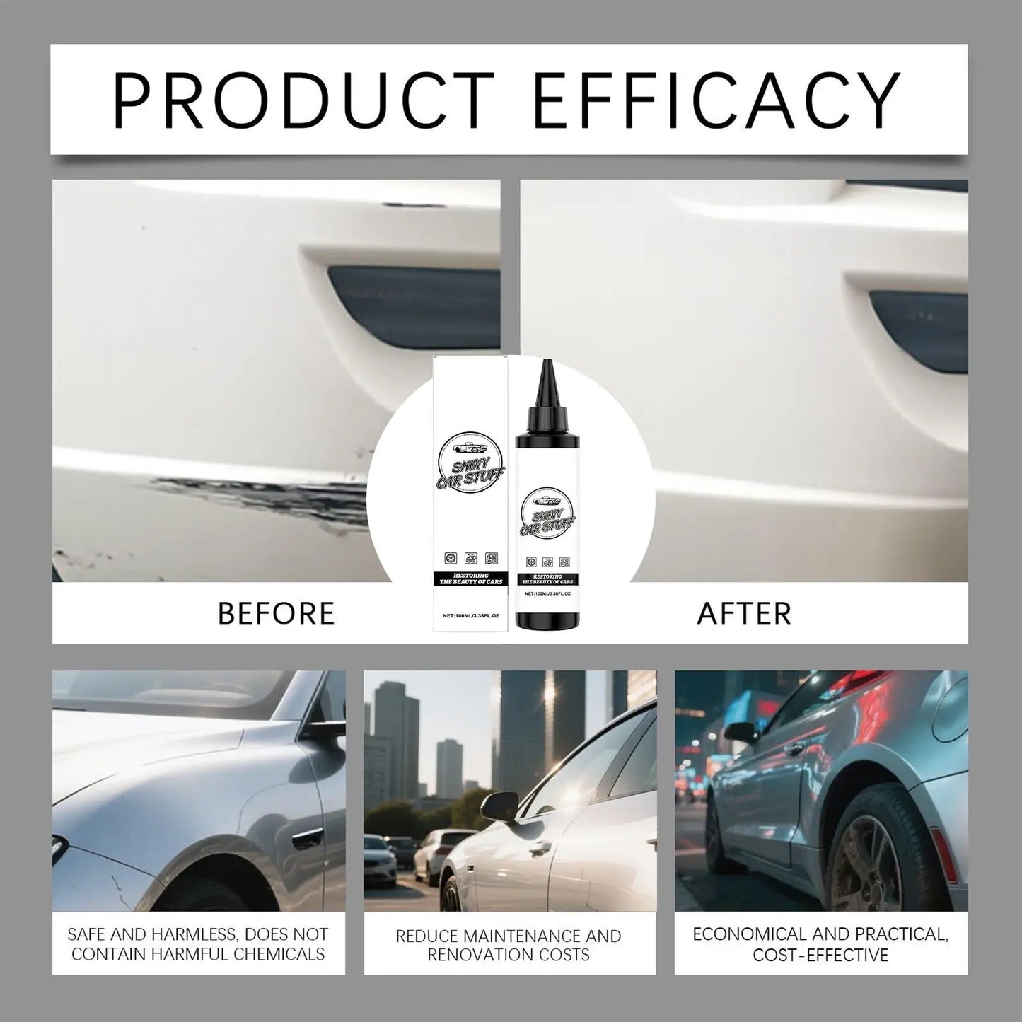 Coating Agent for Automotive UV Resistant Long Lasting Dustproof Portable Automobile Cleaner Solution Shine Restorer Auto