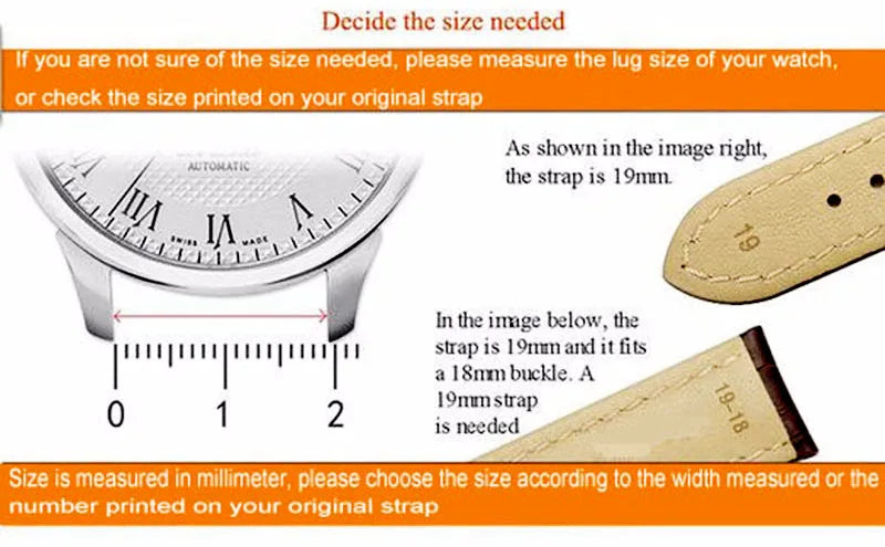 Cowhide Watch Strap Bracelet Vintage Genuine Leather 20mm 22mm 24mm Watchband Women Men Fashion Watch Band Belt With Pin Buckle