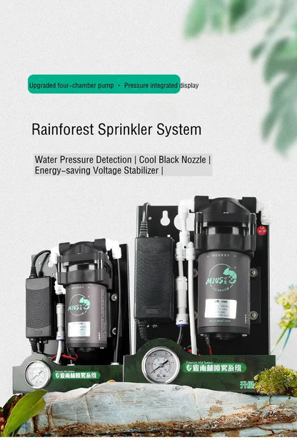MIUS D Series Reptiles Fogger Humidifier 2 Generation Rainforest Silent Pump Fog Machine Greenhouse Rainforest Garden Spray