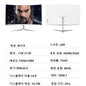FYHXele 27inch Curved Monitor 1K FHD 75hz VA panel 2ms Response Adaptive-Sync For Gaming Monitor  LED PC Desktop With HDMI/DP