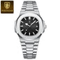 POEDAGAR Fashion Business Man Watch Waterproof Luminous Date Stainless Steel Men Quartz Watch Luxury Square Men's Watches Reloj