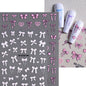 2Sheets French Gradient Line Nail Art Stickers 3D Self-Adhesive White+Black Slider Design Stencil Manicure Guides DIY Nail Decor