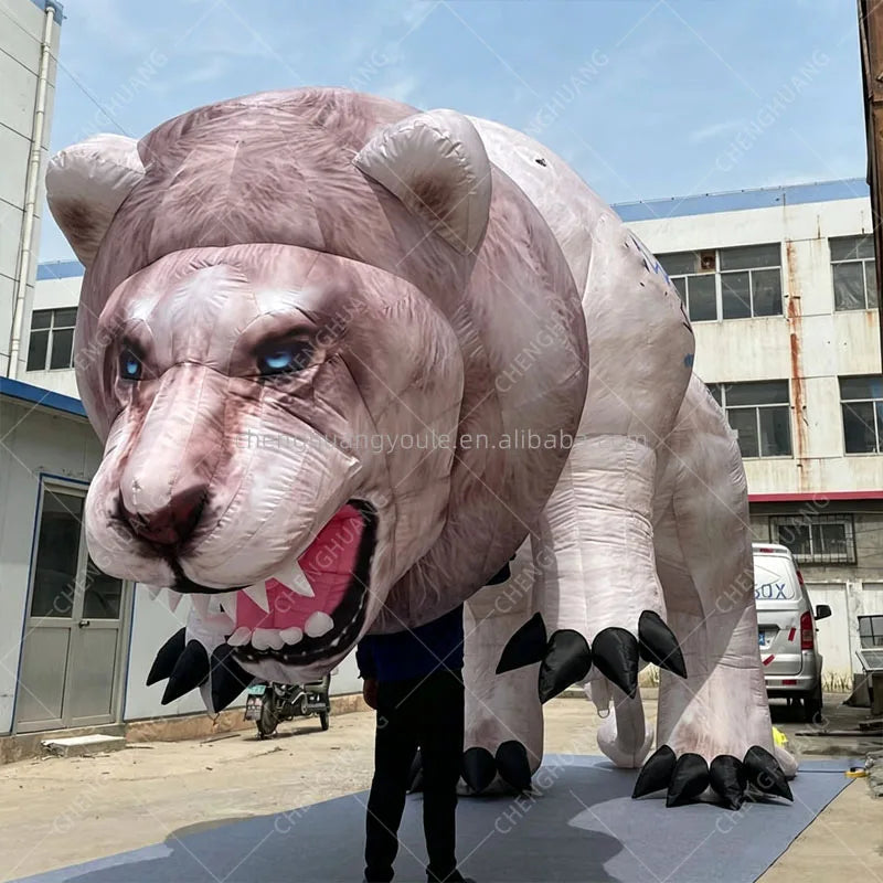 Giant Inflatable Lion Mascot Animal Model Outdoor Shopping Mall Zoo Scenic Spot Decoration Display Props
