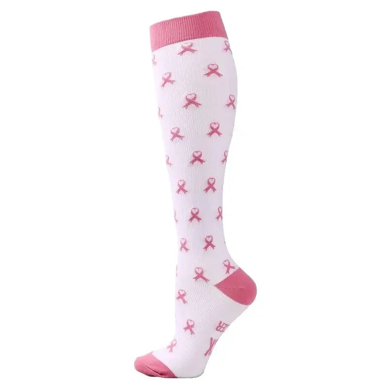 New Men Women Compression Socks for Leggings Running Marathon Pressure Soccer Adult Socks Network Red Pressure Nurse Men Socks