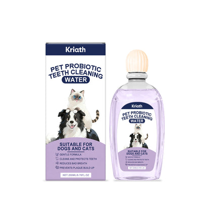Pet Oral Care Agent Probiotics Pet Dental Water Reduce Plaque Tartar Remove Bad Breath Promote Gum Health Dog Cat Oral Cleaner