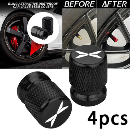 Car Wheel Tire Valve Caps Tyre Stem Covers Accessories For Xpeng N5 P5 P7 P7i X9 M03 460 G3 G3i G6 G9 G9X X2 X9 H93 Xiaopeng
