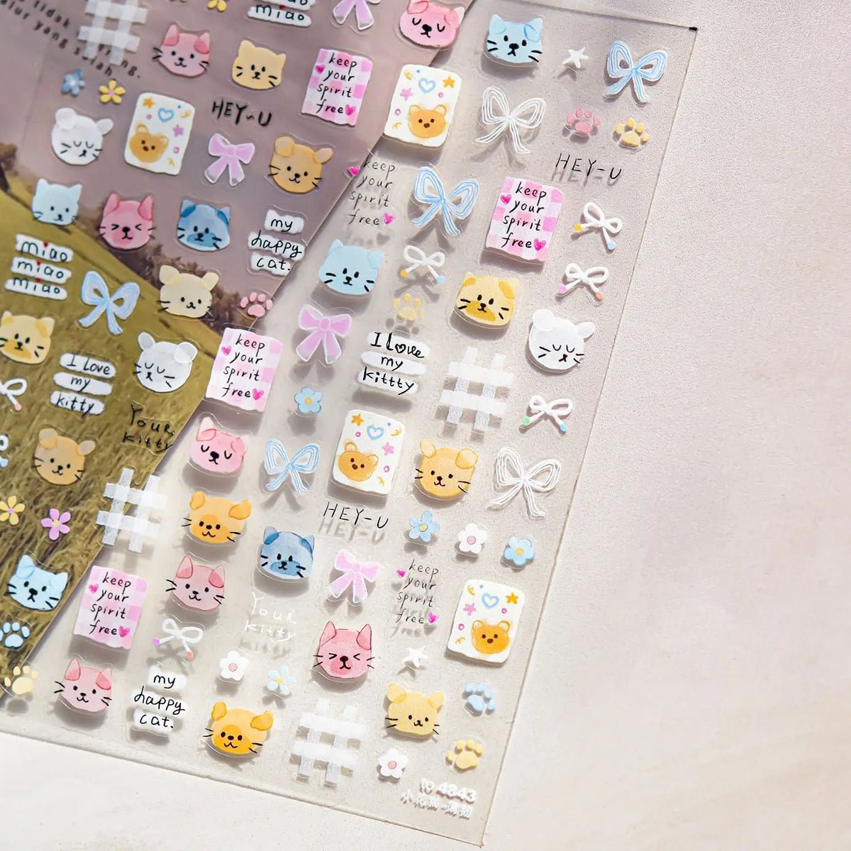 Colorful 5D Happy Birthday Nail Art Sticker Cake Candle Numbers Musical Note Cute Bear Stars Cherry Self Adhesive Manicure Decal
