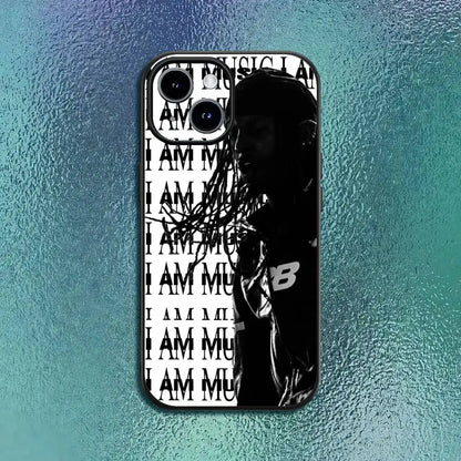 I AM MUSIC Playboi C-Carti Phone Case For IPhone 11 12 13 14 15 16Pro Max Plus Classic Black Soft Shell