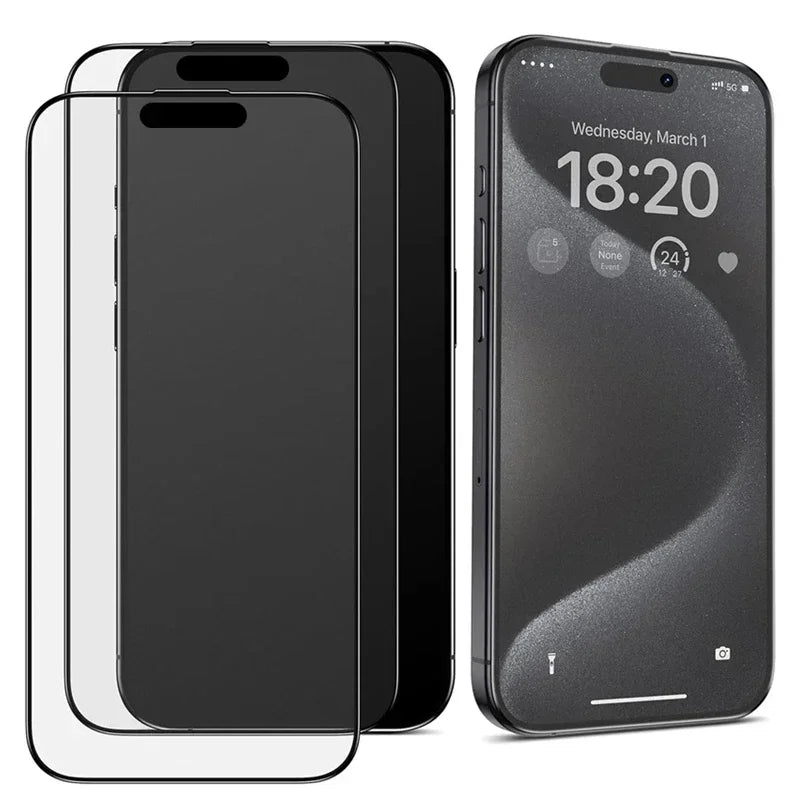 3Pcs Oleophobic Coating Dust Free Installation Screen Protector for IPhone 13 14 11 12 15 16 Pro Max 15 Plus XR 17 Matte Glass