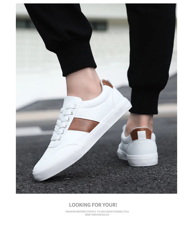 Sneakers Men 2026 Spring Board Shoes Men's Casual Shoes Breathable Student Casual Shoe Low Cut Color Blocked Men's Shoes