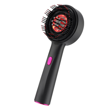 Electric Head Massage Comb Vibration Red Light Therapy Hair Growth Massage Scalp Brush Anti Hair Loss Liquid Oil Applicator