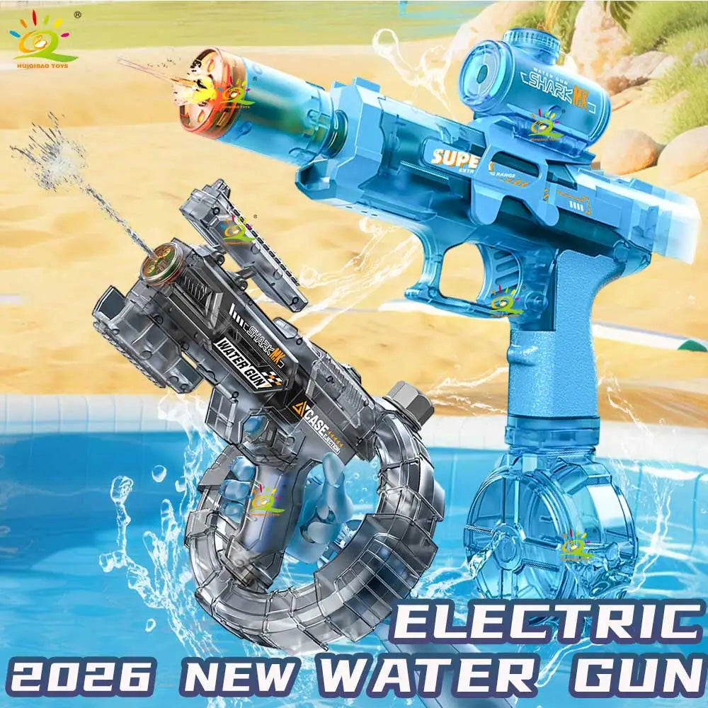 HUIQIBAO Children's electric water gun toy, high-speed water sprayer, suitable for outdoor play use