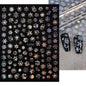 1sheet 3D White Snowflakes Nail Stickers for Christmas Winter Snow Flower Self-adhesive Nail Art Decals DIY Manicure Decorations