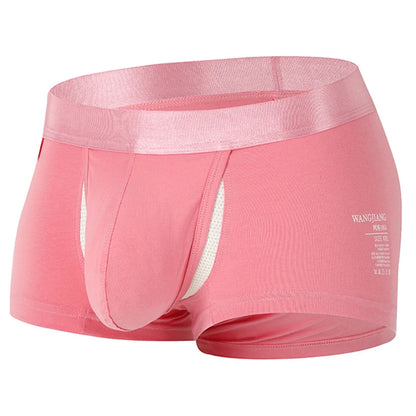 Open Front Underwear Men Cotton Sexy Men's Boxer Shorts Panties Breathable Pouch Bulge Underpants Male
