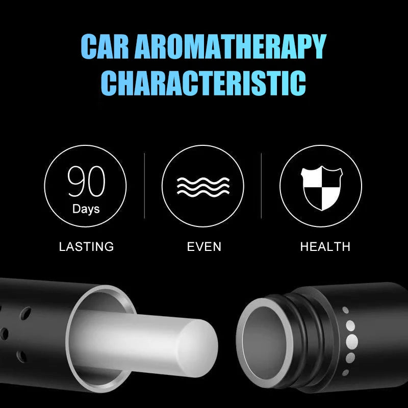 Car Fragrance Custom Vent Clip Cylindrical Essential Oil Car Diffuser Vent Clip with 5 Refill Sticks for Auto Office Kitchen