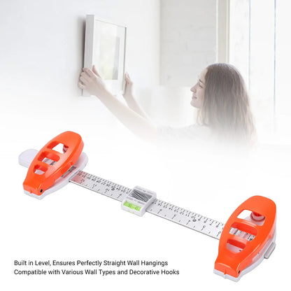 New Picture Hanging Level Ruler, Multifunctional Frame Positioning Balance Tool, Hole Marking & Measuring Decor Helper