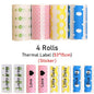 15mm Color Sticker Label White Thermal Label 57mm for Mini Portable Printer Receipt Photo Paper Safe Free BPA Smooth Printing