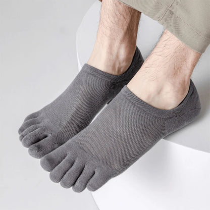 3 Pairs/lot Men's Socks Breathable Sweat Novelty Toe Socks Fashion Casual Breathable Finger Boat Sock High Quality Sox for Male