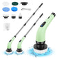 Cordless Electric Cleaning Brush - 7-in-1 Multi-Surface Scrubber with 2-Speed Adjustment, Detachable Extension Handle