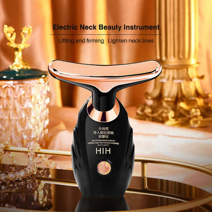 3 In 1 Face Massager Neck Facial Eye Massage Introducer Microcurrent Skin Rejuvenation Anti Aging Beauty Device Beauty Tools