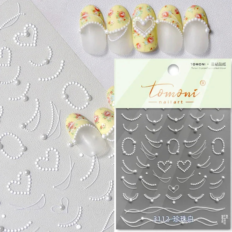 1pcs 5D Star Moon Nail Stickers Kawaii Pink Retro Bronzing Nail Art Sticker Decorations Decals DIY Adhesive Slider Accessories