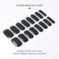 16Tips UV Semi-Cured Gel Nail Wraps Sticker 5D Pure Color Full Cover UV Lamp Gel Sticker Long-Lasting Nail Extension Patch Strip