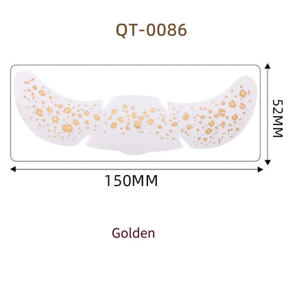 1pc Hot Stamping Freckles Makeup Sticker Metallic Radiation Golden Silver  Fake Freckles Temporary Tattoo Stickers Face Makeup