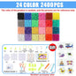 Handmade Magic Water Fuse Beads Creative Beads DIY Art Crafts Toys Magic Water Sticky Beads Sensory Toys Set with Accessories