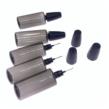 30/50ML PET Clear Vial with Long Thin Needle Tip Dropper for Smoking Oil Accessories Liquid Jar for Essential Oil Storage