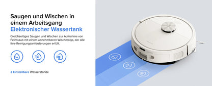 Roborock Q7 L5 robot vacuum cleaner (Q5 Pro upgraded version) has 8000Pa super suction, double anti-entanglement, precise LiDAR navigation, and intelligent restricted area.