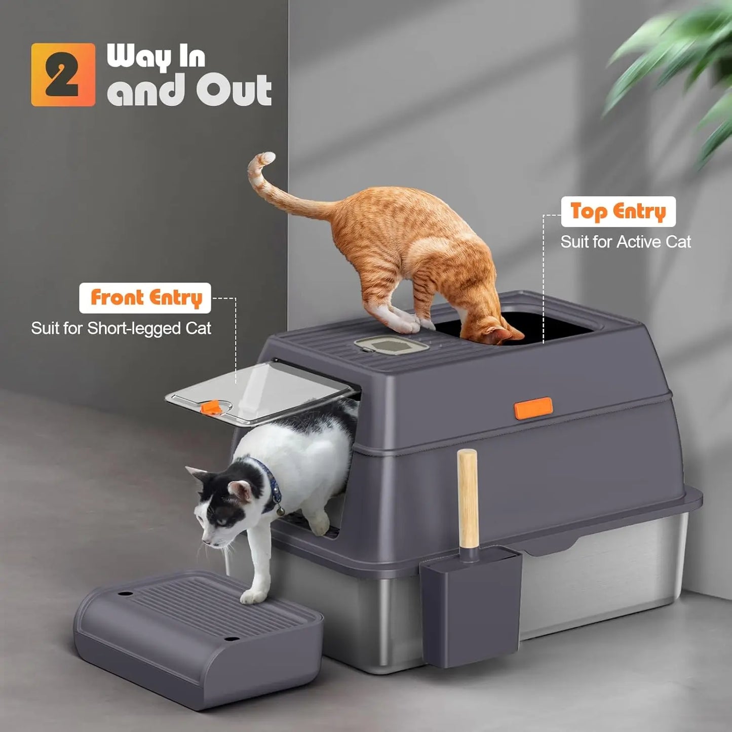 OEM Custom Size Multifunctional Cat Bed Pet Storage Bench Waterproof Cat Box Enclosure Furniture Easy Clean 20L Inner