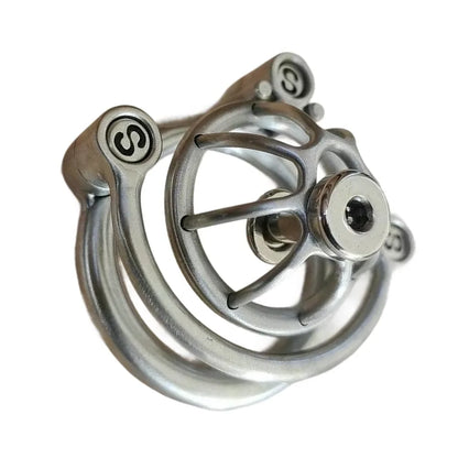 Anti Slip Urethral Chastity Cage Men BDSM Bondage Stainless Steel Screw Cock Lock Custom Metal Male Chastity Device Penis Cage