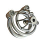 Anti Slip Urethral Chastity Cage Men BDSM Bondage Stainless Steel Screw Cock Lock Custom Metal Male Chastity Device Penis Cage