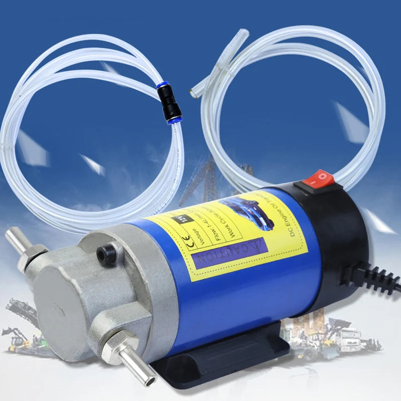 Portable 12V/24V Oil Transfer Pump 1-4L/min Extractor Fluid Suction Electric Change Fuel Pump Siphon Tool for Car Motor Boats