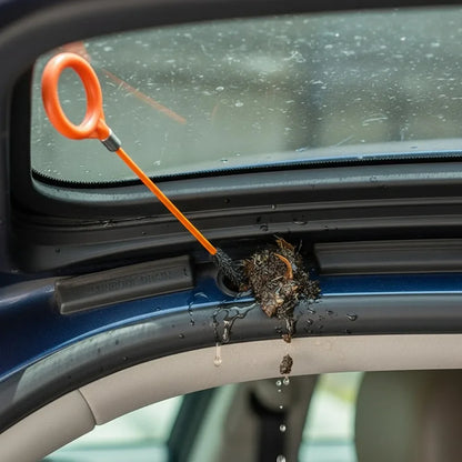 Car Sunroof Drain Hole Cleaning Brush Flexible Long Tube Cleaner Tool Auto Skylight Dredge Pipe Water Outlet Unclogging Device