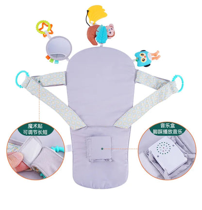 New Baby Toy Eletric Simulation Steering Wheel Toys With Light Sound Baby Kids Developing Educational Games Car Seat Back Gifts