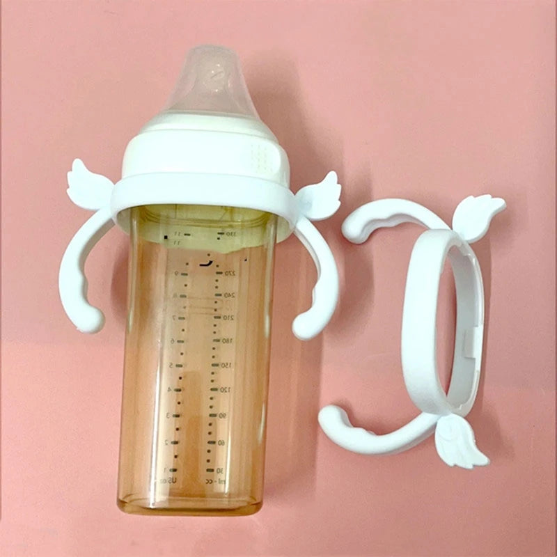 Classic Feeding Bottle Handles Soft Compatible Silicone Baby Nursing Bottles Handles Easy to Carry Handles for Hegen Bottle Size
