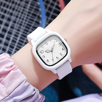 1/3/10PCS Fashion Silicone Band Women Quartz Watches Set Casual Arabic Dial Wristwatch for Girls Clock Reloj Hombre（Without Box）