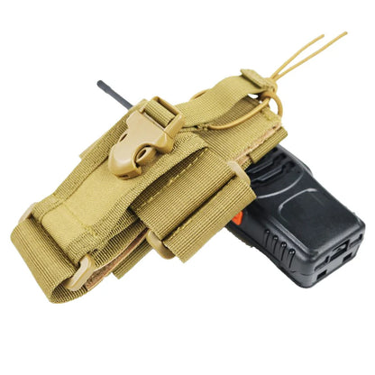 New Tactical Adjustable Walkie Talkie Holder Radio Pouch Hunting Interphone Hanging Bag Outdoor Nylon Molle Radio Pouch