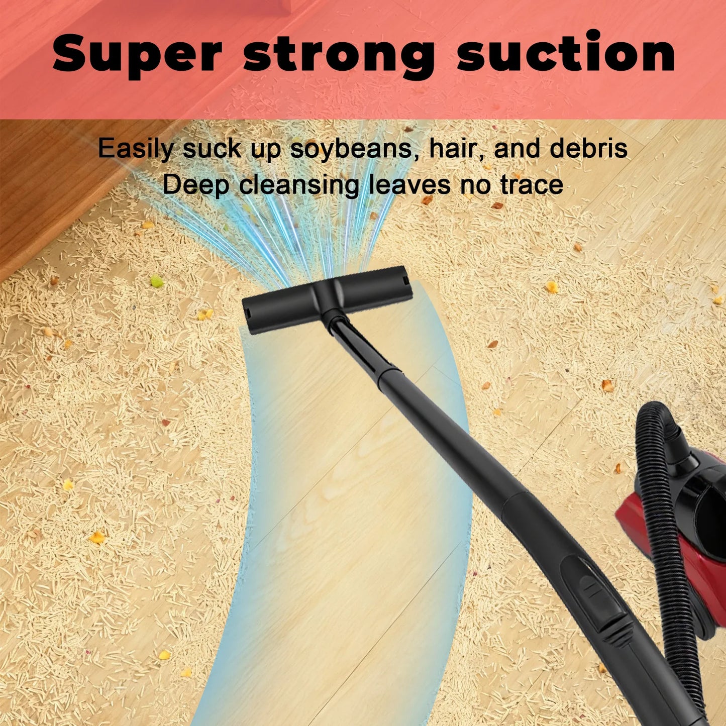 1000W Canister Vacuum Cleaner Bagless Household Vacuum Cleaner 2L Dust Cup HEPA Filter Strong Suction For Floor Carpet Sofa Pet Hair
