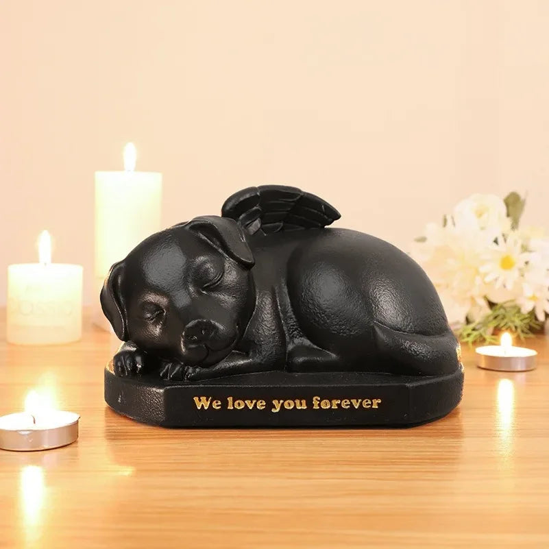 Kitten Puppy Cremation Funeral Box Pet Angel Urn Dog Cat Pet Memorial Ashes