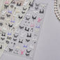 Colorful 5D Happy Birthday Nail Art Sticker Cake Candle Numbers Musical Note Cute Bear Stars Cherry Self Adhesive Manicure Decal