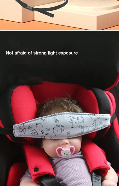 Toddler Sleep Positioner Baby Carseat Head Support Adjustable Infant Stroller Neck Relief Strap Pillow Fastening Belt Headrest
