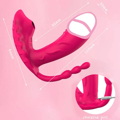 Wearable Sucking Thrusting Dildo Vibrator APP Control Clit Stimulator Penetration Vagina Panties Vibrator  Sex Toys for Female