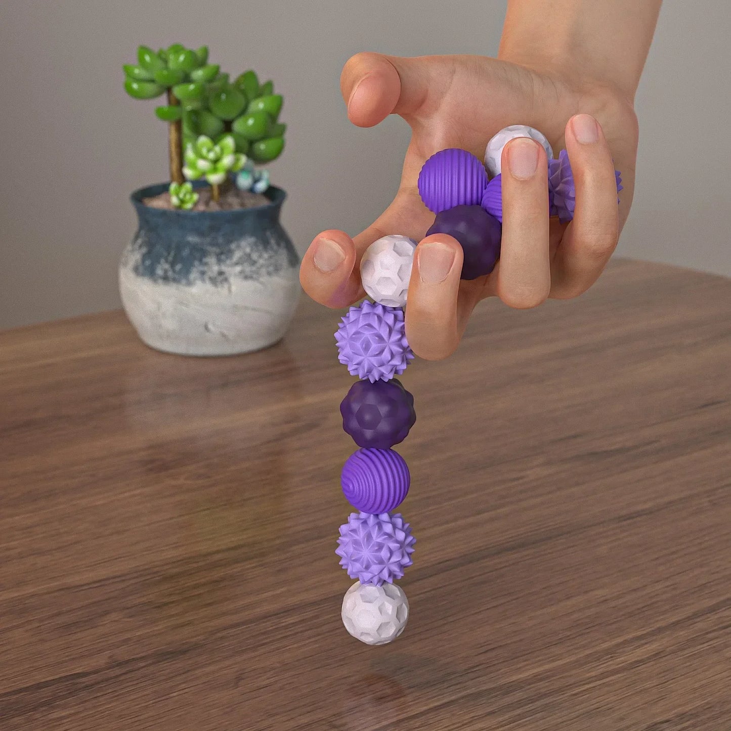 Fidget Toys Magnetic Stress Balls for Adults Silicone Stress Relief Sensory Toy Finger Toy for Office Decoration 4 Fun Textures
