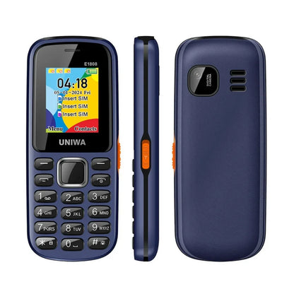 UNIWAE1808 Feature Phone 3 SIM Card 3 Standby Wireless radio Flashlight High volume for Elder 2G Keypad Mobile Phone