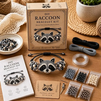 DIY Beaded Bracelet Making Kit,All in 1 Jewelry Making Set Beginner-Friendly Beaded Animal Making Kits,(Non Finished Products)