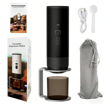 7800mAh Long-Lasting 3-in-1 Portable Coffee Maker, Electric Capsule Coffee Machine for Car, Travel & Camping