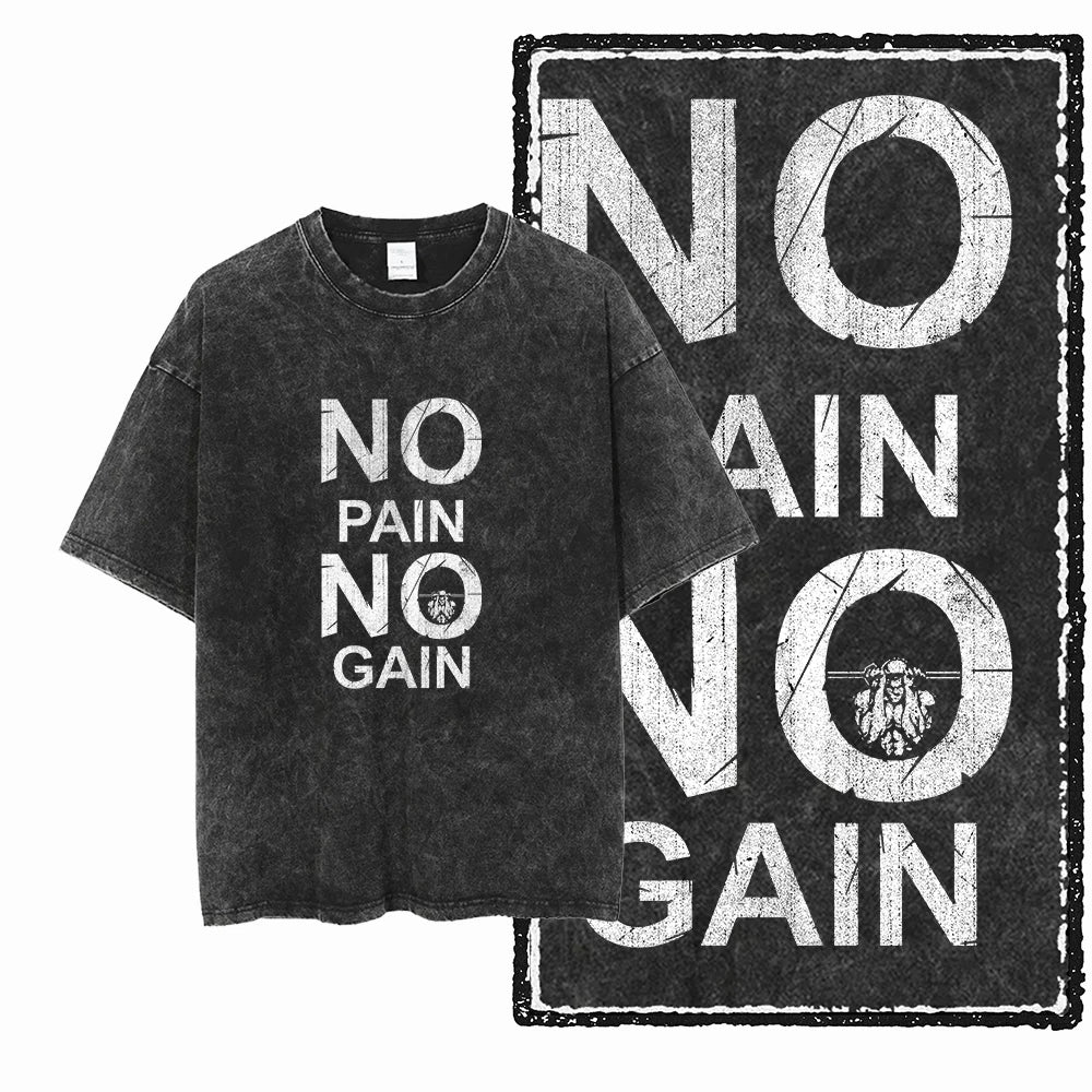 YG BODY BUILDING Printed Cotton Acid Washed Graphic Unisex T Shirt Cool CROSSFIT Streetwear Men Tshirts Big Size Tee for Men